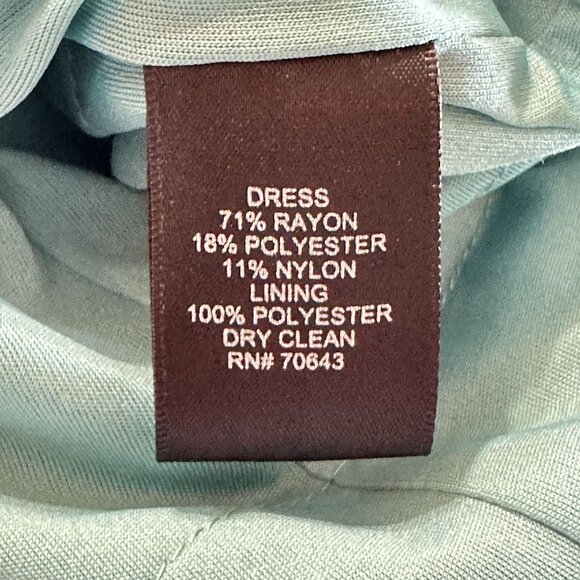 Jessica Howard Turquoise Tiered Layered Sleeveless V-Neck Midi Dress 18W - Picture 9 of 11